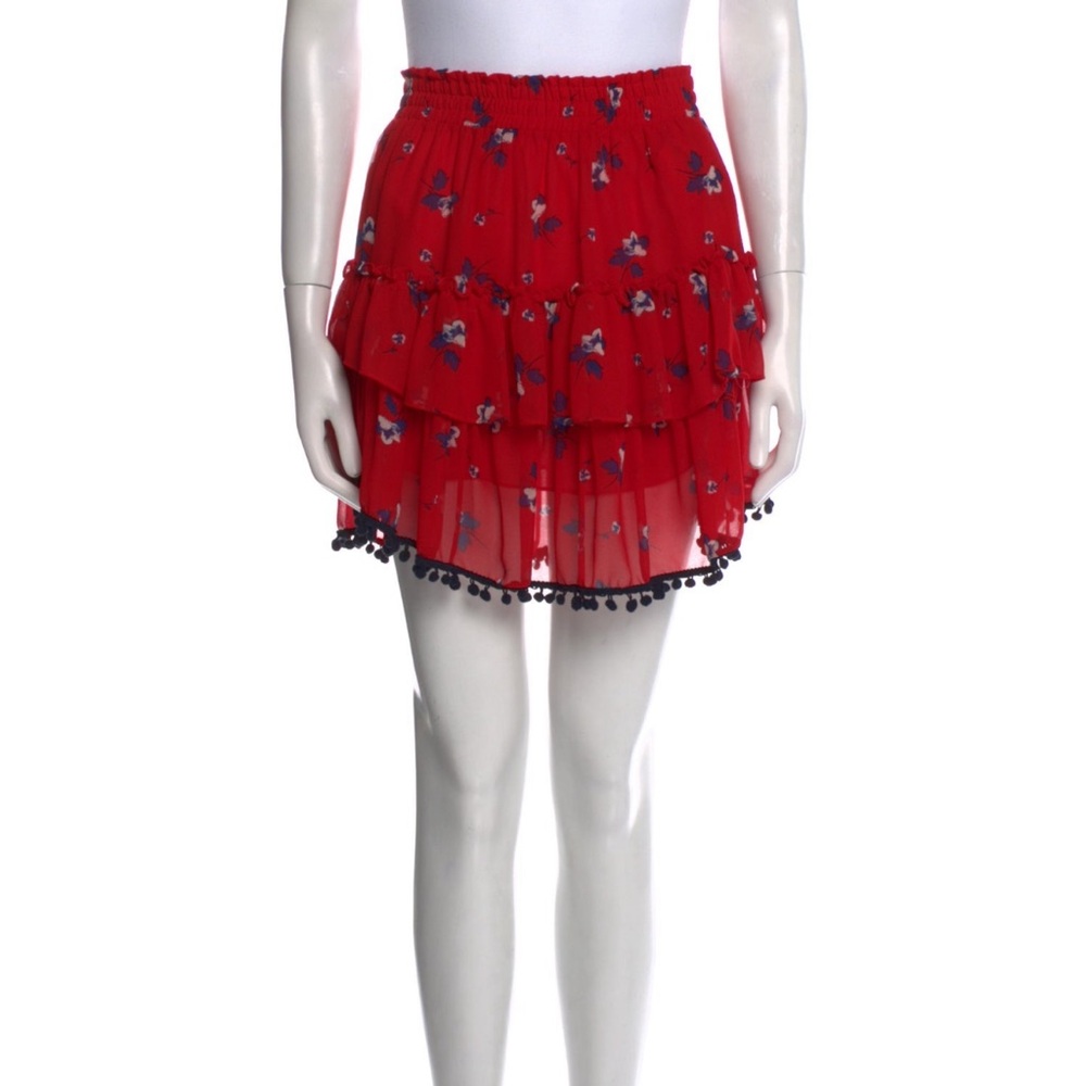 MISA ruffle floral print skirt - size S